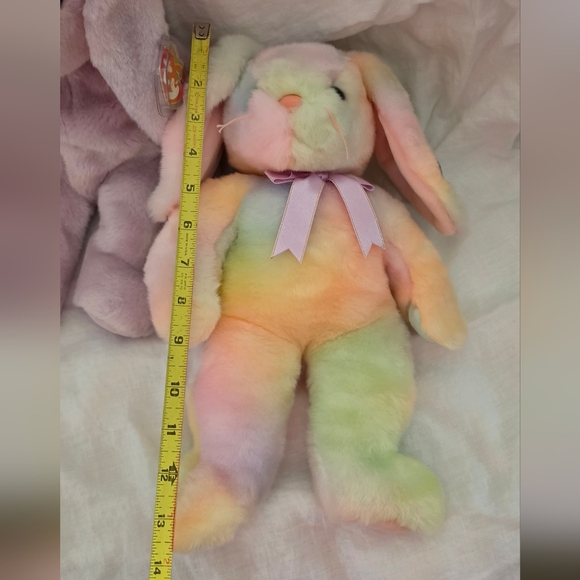 TY-Beanie Buddies Bunnies Rabbit Set Of 5 - Picture 2 of 3